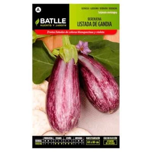 Semillas hortícolas de Batlle - Berenjena Listada de Gandía (1g) - Imagen 1 de 1