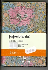 Agenda Giornaliera 2025 PAPERBLANKS william Morris Caprifoglio Rosa, 10x11,5cm - Imagen 1 de 2