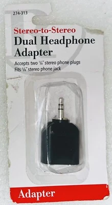 RadioShack Stereo-to-Stereo Dual Headphone Adapter - Image 1 of 4