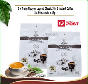 2 x Vietnamese Trung Nguyen Legend Classic Instant Coffee 3 in 1 Mix (100 x 17g) - Picture 1 of 1