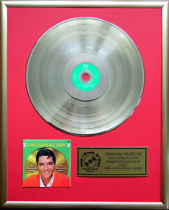 Elvis Gold Records Vol.4 original CD/Cover +12" gerahmt goldene Schallplatte