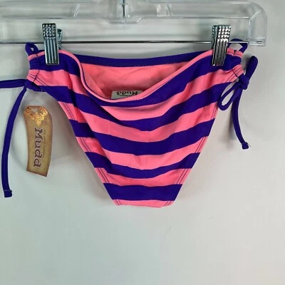 Novo Apt. 9 roupas de banho femininas com abas laterais rosa coral biquíni parte inferior tamanho 12 - Imagem 1 de 4