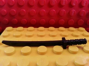 LEGO Minifig Weapon Black Katana x1 Ninjago Ninja Sword Samurai Blade Warrior - Picture 1 of 2