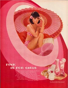 Print Ad Lustre Creme Shampoo 1968 Pink Girls Full Page Magazine 10.5"x13.5" - Picture 1 of 1