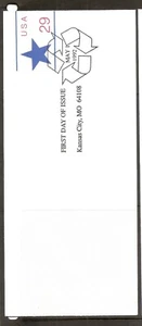 US SC# U623 Star FDC . No Cachet. no 9 Envelope. May 1, 1992.  - Picture 1 of 1