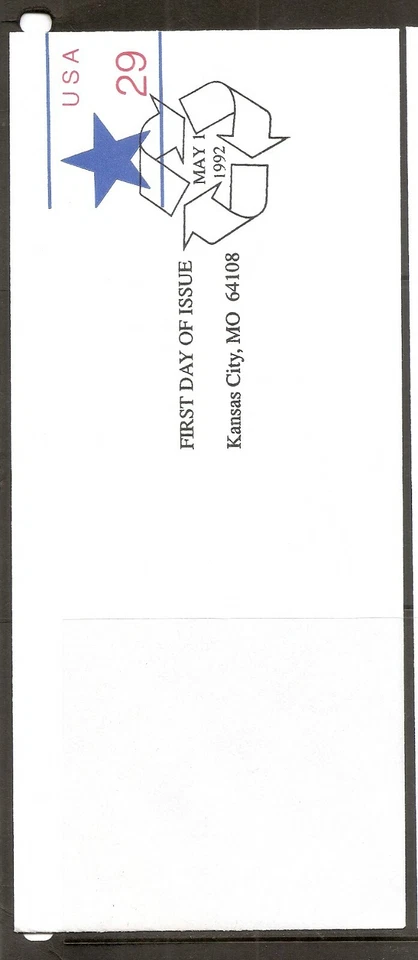 US SC# U623 Star FDC . No Cachet. no 9 Envelope. May 1, 1992.  - Image 1 of 1