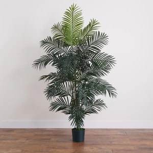 7’ Paradise Palm Artificial Tree w/21 Branches Home Office Decor. Retail $204 - Picture 1 of 6