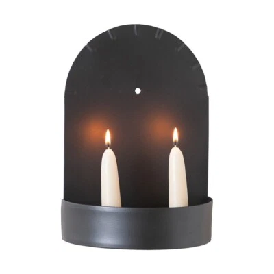 Cambridge Two Candle Sconce in Smokey Black – Petite Wall Accent - Image 1 of 2