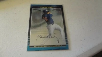 2002 BOWMAN CHROME # 353 XAVIER NADY  BASEBALL CARD - Image 1 of 2