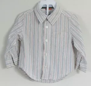 Camisa babyGAP para niños talla 18-24 meses multicolor a rayas manga larga - Imagen 1 de 2