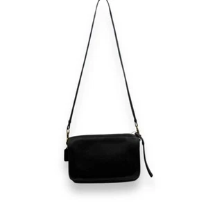 Borsa da polso Coach Bonnie Cashin vintage epoca convertibile nera a tracolla - Foto 1 di 16