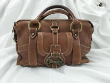 CELINE Handbag Boston Bag Horse Carriage Leather Brown CE00/25 Unisex Auth