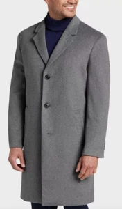 $395 Michael Kors Size 46R Men's Ghent Slim-Fit Overcoat - Medium Grey - Picture 1 of 14