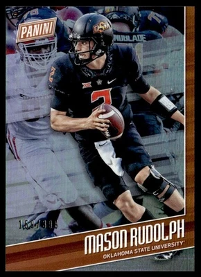 2018 Panini Flawless Collegiate Mason Rudolph Rookie 159/399 Oklahoma State - Image 1 of 2
