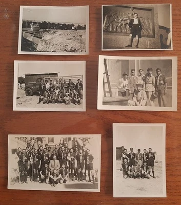 EGIPTO 1949 BOY SCOUT JAMBOREE 6 FOTOS INSTANTÁNEAS CAMPING COSTAS ALEJANDRÍA #7 Foto 1 de 4