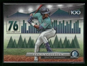 2024 Bowman #BTP-76 Felnin Celesten Bowman Scouts' Top 100 Mariners - Picture 1 of 2