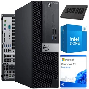 KOMPUTER DELL OPTIPLEX 7060 SFF i5-8500 16GB SSD 256GB WINDOWS 11 PRO A KL - Zdjęcie 1 z 11