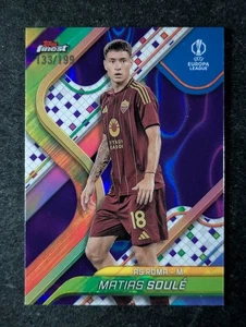 2024-25 Topps Finest UEFA MATIAS SOULE 133/199 Purple Lava Refractor SP #37 - Picture 1 of 3