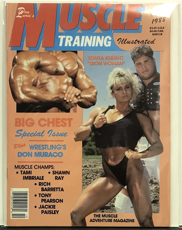 DAN LURIE'S MUSCLE TRAINING ILLUSTRATED October 1988 Tonya Knight. Iron Woman. - Image 1 of 1