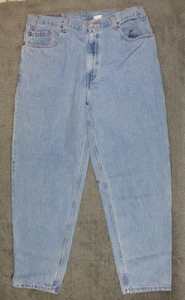 Levi's 560 Jeans Light Blue Red Tab Loose Fit Tapered Y2K Vintage 38x32 NWT 2000 - Picture 1 of 13