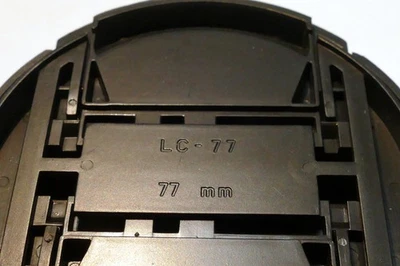 77mm lens front cap (snap on type) all black - Image 1 of 3