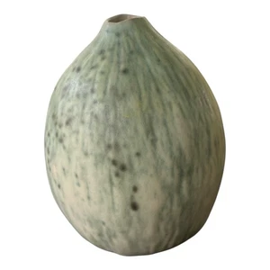 PATRICIA GARRETT Melon Pottery Vase / GREAT IMPRESSIONS / 1990’s Berkeley 6 - Picture 1 of 5