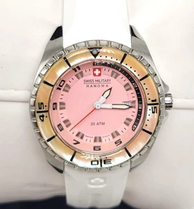 Reloj Mujer Swiss Military Hanowa 37 mm Rosa Blanco para Piezas o Reparación - Imagen 1 de 5