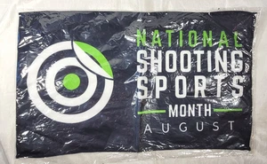 National Shooting sports Month August - Black Towel - 11" x 18" - Picture 1 of 2