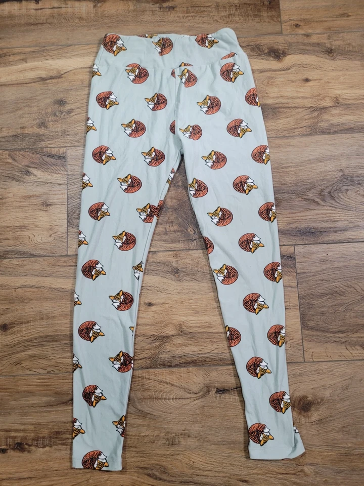 OS LuLaRoe Один Размер Леггинсы Лиса Лесная Природа Редкие! - Изображение 1 из 4