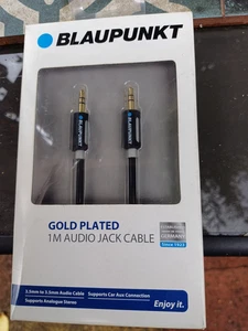 Blaupunkt Gold plated 1 metre audio jack cable - Picture 1 of 18