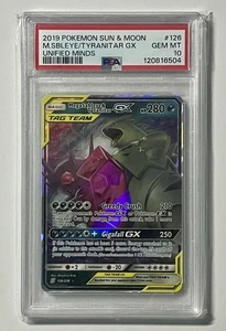 Mega Sableye & Tyranitar GX 126/236 •PSA 10 GEM MINT• Sun & Moon: Unified Mind - Picture 1 of 3