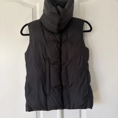 James Perse Yosemite Women’s SZ 0  Puffer Funnel Neck Vest Black Jacket  - Image 1 of 4