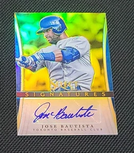 Panini Select 2013 José Bautista Signatures Gold Prizm automático SSP # 1/10 - Imagen 1 de 3