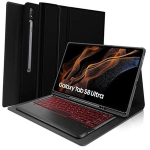 Custodia tastiera touchpad per Samsung Galaxy Tab S8 Ultra 2022 14,6 pollici (SM  - Foto 1 di 8