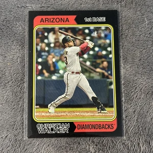 Christian Walker SP Parallel, 2023 Topps Heritage Black Border #165 Diamondbacks - Picture 1 of 2
