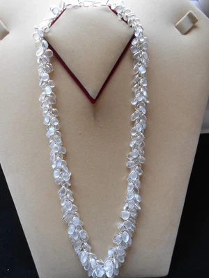 Collar Chocker Ramo Piedra Lunar Azul Sri Lanka Plata Esterlina Genuina N20/7 Foto 1 de 4