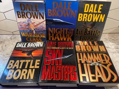 DALE BROWN 6 Military Action Book Lot HC Hammerheads Battleborn Warrior Class + Foto 1 de 4