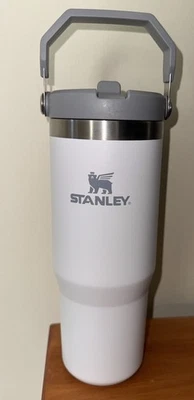 Stanley Ice Flow 30oz White Gray Water Bottle Good Condition - Image 1 of 3