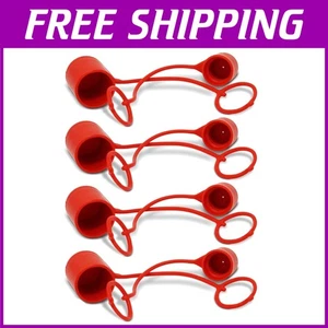 Schutz Gummi Staubkappe Set für Flat Face Kompaktlader Schnellkupplungen - 4 Packungen - Bild 1 von 2