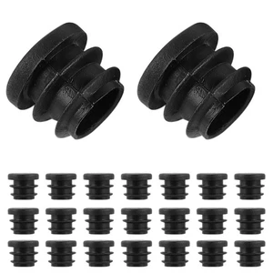 Tapones de plástico para extremos de tubo de 50 piezas: protectores deslizantes para patas de silla de 20 mm/1" - redondos - Imagen 1 de 12