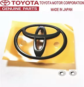 Juego de insignias y clip frontal gris oscuro 89-99 mr2 sw20 sw21 Toyota ORIGINAL - Imagen 1 de 2