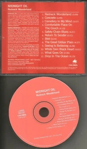 MIDNIGHT OIL Redneck Wonderland RARE DIFFERENT BACK ART ADVNCE PROMO DJ CD MINT - Picture 1 of 1