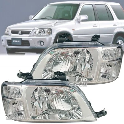 1 Pair LH+RH TYC Headlight Lamp For Honda CRV CR-V RD1 RD3 SUV 1997-2001 - Image 1 of 4