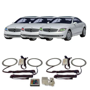 Kit de halo de faros IR RGB multicolor para Mercedes CL550 07-10 - Imagen 1 de 6