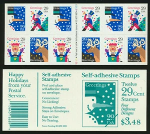 US scott 2802a Happy Holidays Fold it yourself Booklet - Bild 1 von 1