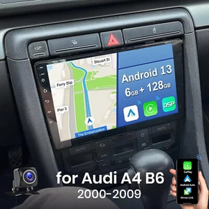 Für Audi Radio A4 8E 8H B6 B7 2000-2008 Android13 Autoradio GPS Navi 6+128G +KAM - Bild 1 von 18