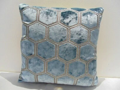 Designers Guild Fabric Manipur Duckegg Cushion Covers   - Image 1 of 4