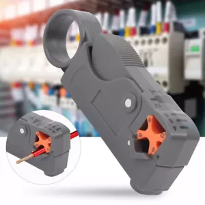 Herramienta cortadora pelacables coaxial rotativa de lujo RG58 RG6 RG59 cuádruple EE. UU. - Imagen 1 de 11