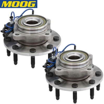 Par de bujes y cojinetes de rueda delantera Moog para Chevrolet Silverado 2500 3500 Suburban Foto 1 de 4