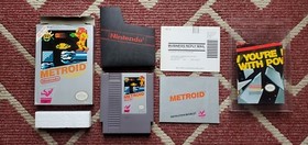 Metroid Nintendo NES Complete CIB Box Game Poster Instruction Manual Inserts !!!